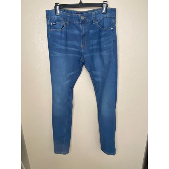 Phat Farm Mens Stretch Denim Jeans Skinny Fit 32x32 Medium Wash Blue - Picture 2 of 8